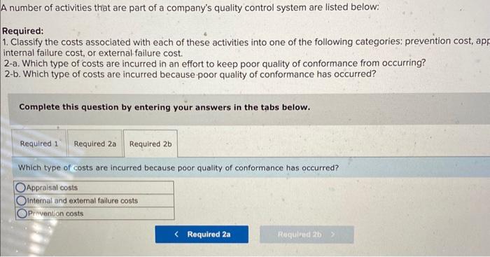 Solved A Number Of Activities That Are Part Of A Company S Chegg