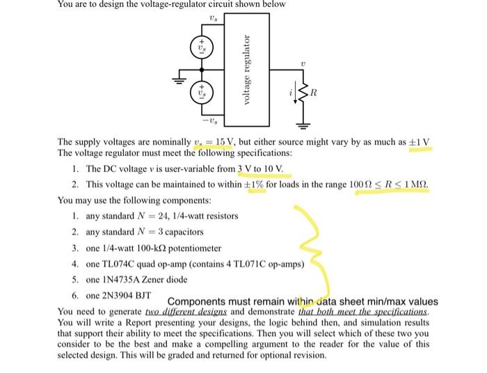 Please Generate A Design Using Outlined Components Chegg