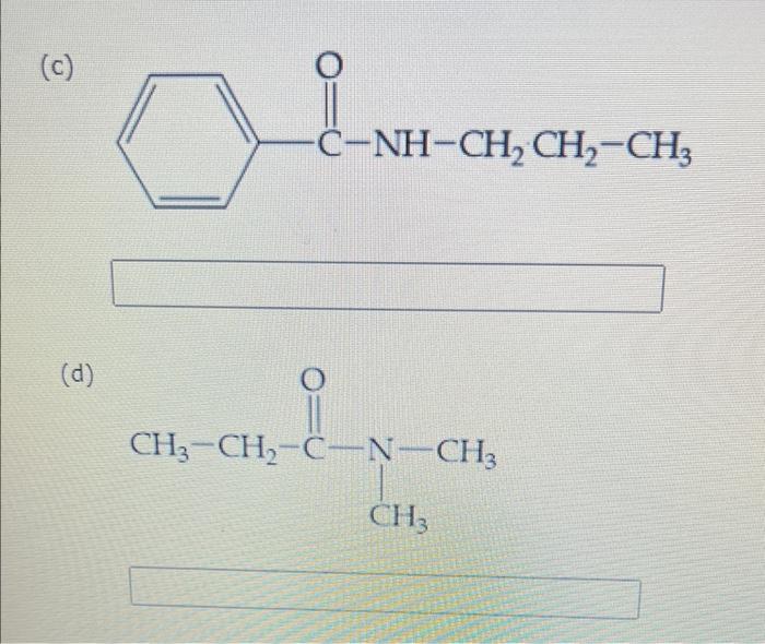 Solved Assign Iupac Names To The Following Amides A Chegg