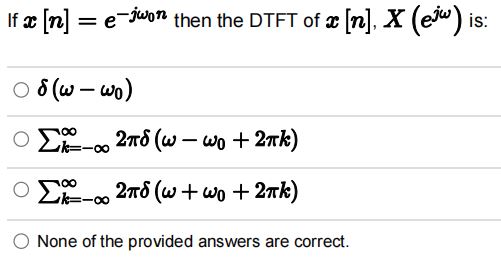 Solved If X N E J N Then The Dtft Of X N X Ej Chegg