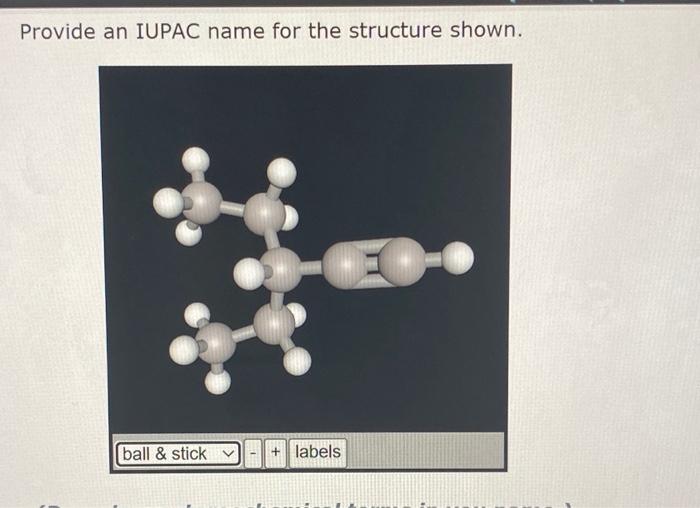 Solved Provide An IUPAC Name For The Structure Chegg