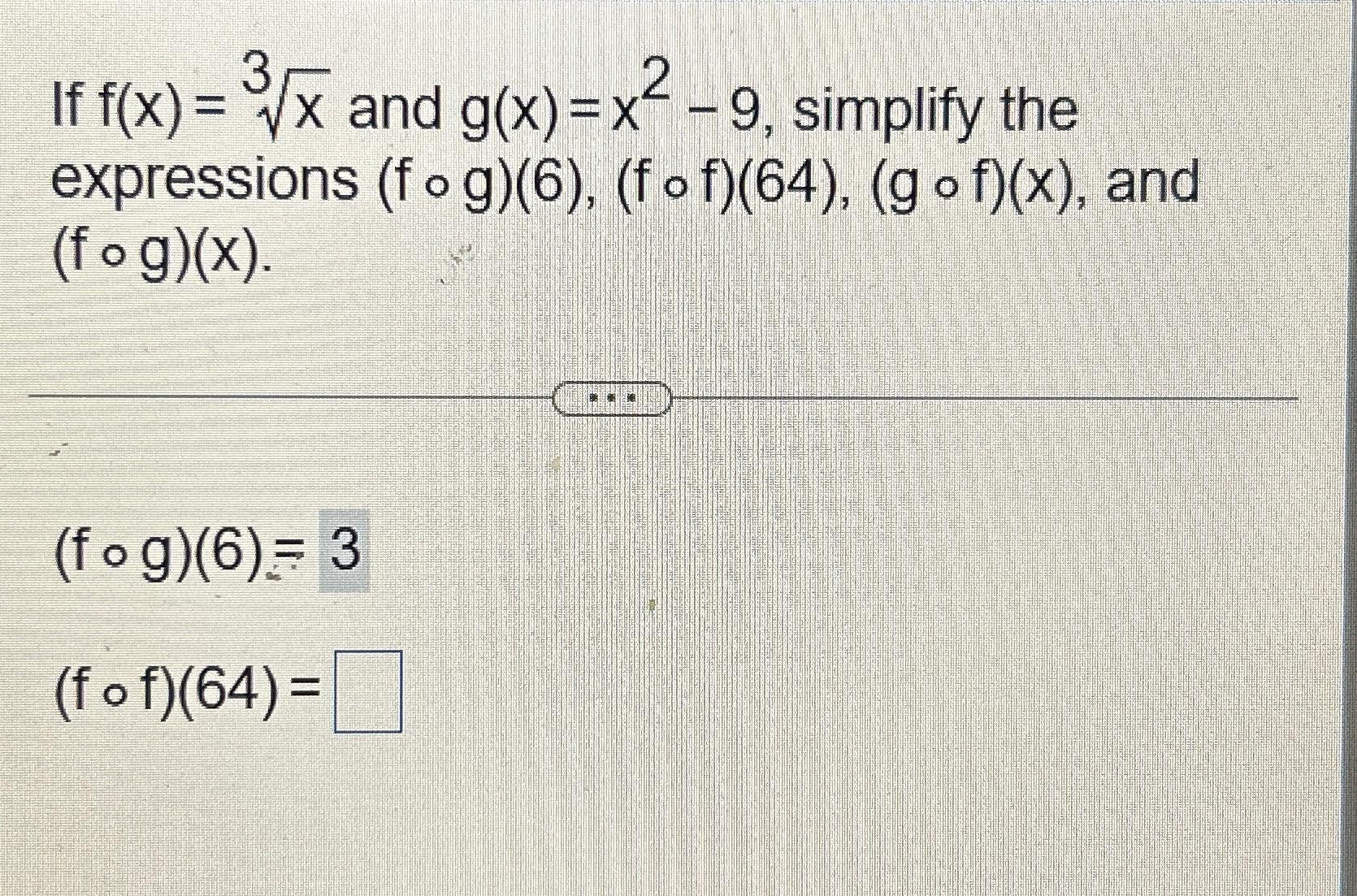 Solved If F X X And G X X Simplify The Expressions Chegg