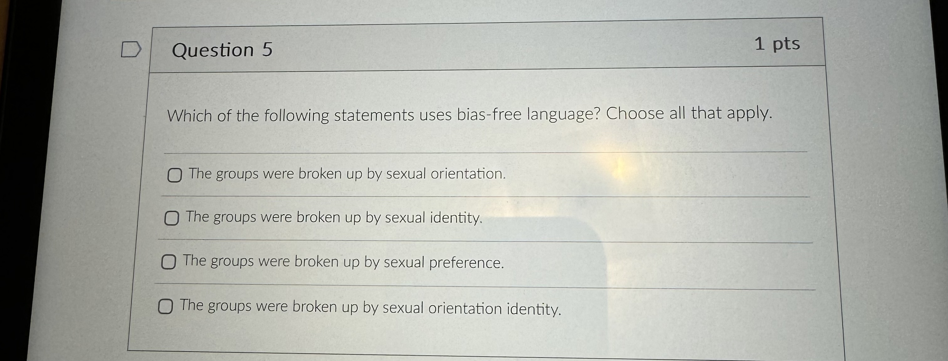 Solved Question Ptswhich Of The Following Statements Chegg