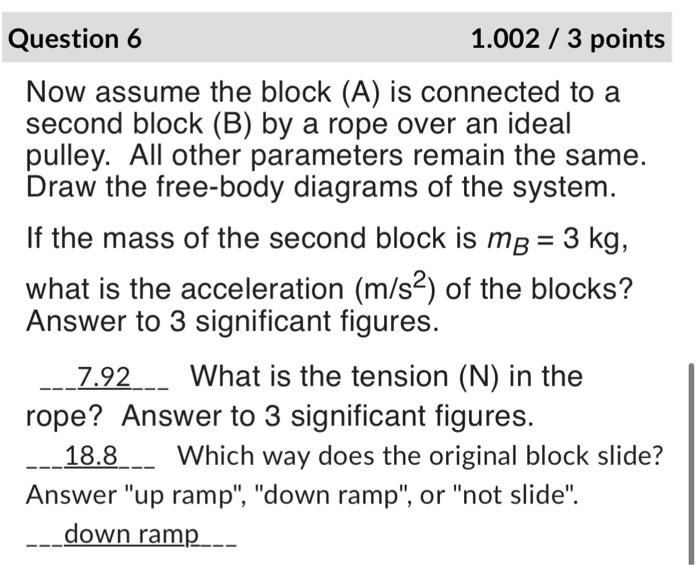 Solved A 10kg block sits on a plane of angle θ 60 deg Chegg