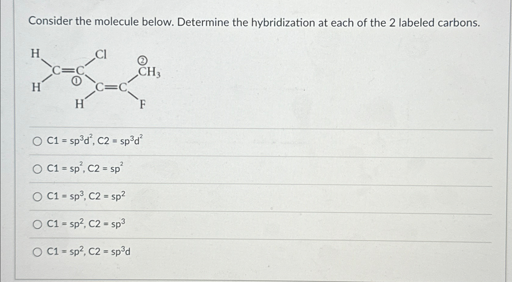 Solved Consider The Molecule Below Determine The Chegg