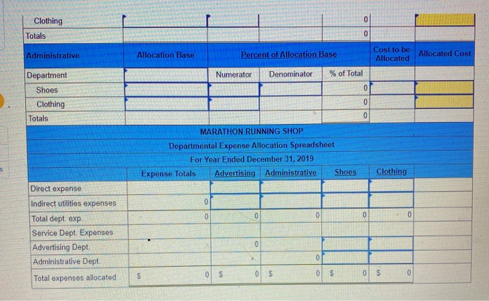 Solved Exercise 09 6 Departmental Expense Allocation Chegg