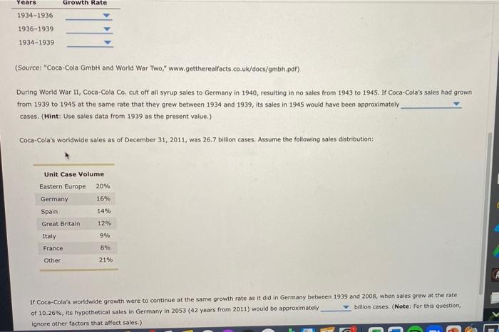 Solved Companies And Growth Rates Future Value And Chegg