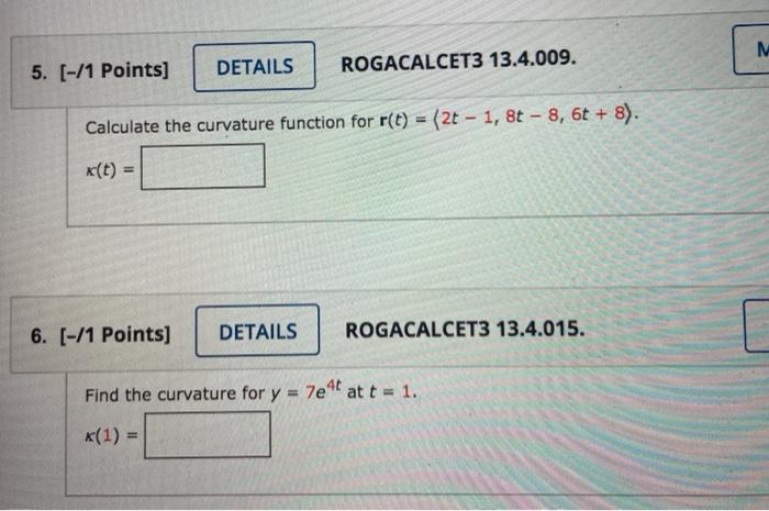 Solved M Points Details Rogacalcet Chegg