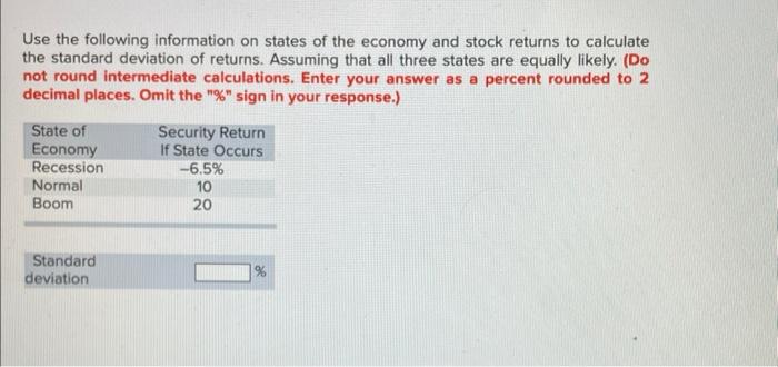 Solved Use The Following Information On States Of The Chegg