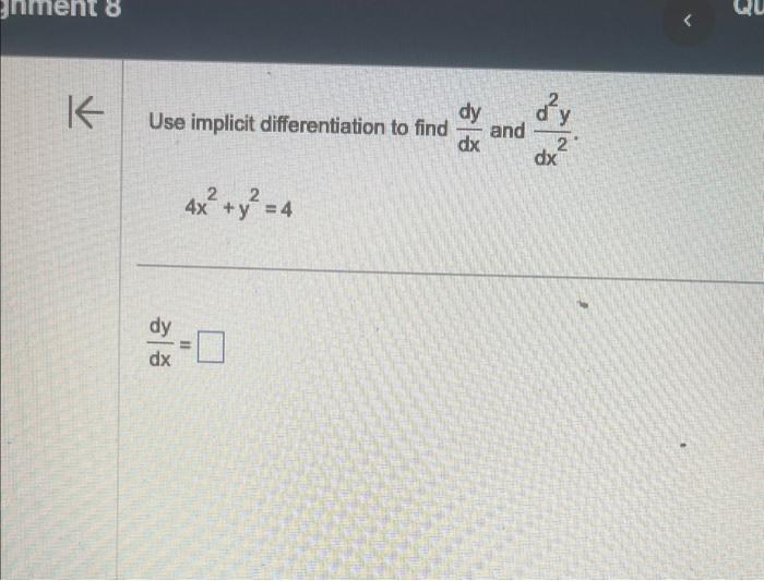 Solved Find Dxdy By Implicit Differentiation For The Chegg