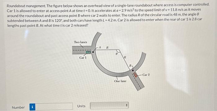 Solved Roundabout Management The Figure Below Shows An Chegg