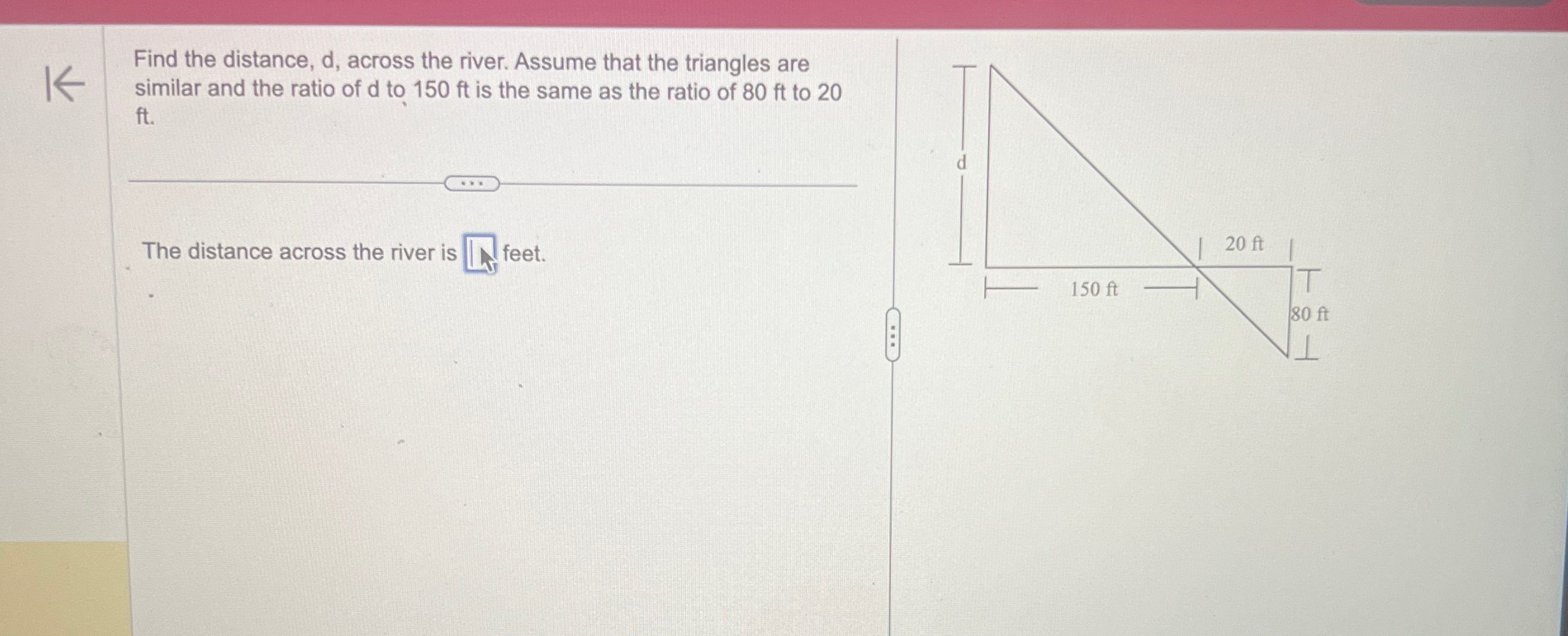 Solved Find The Distance D Across The River Assume That Chegg