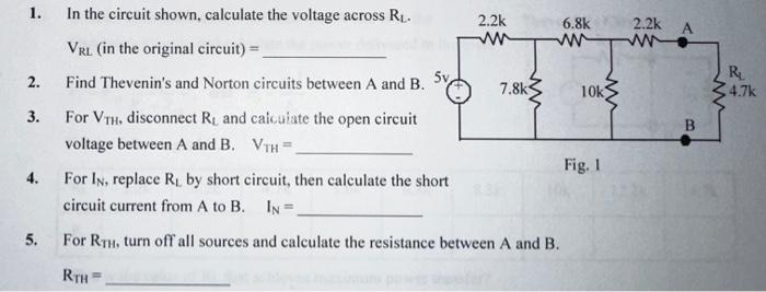 Solved In The Circuit Shown Calculate The Voltage Across Chegg