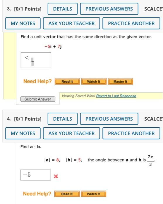 Solved 3 0 1 Points DETAILS PREVIOUS ANSWERS SCALCE MY Chegg