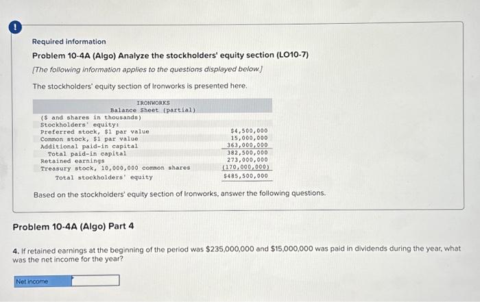 Solved Required Information Problem A Algo Analyze The Chegg