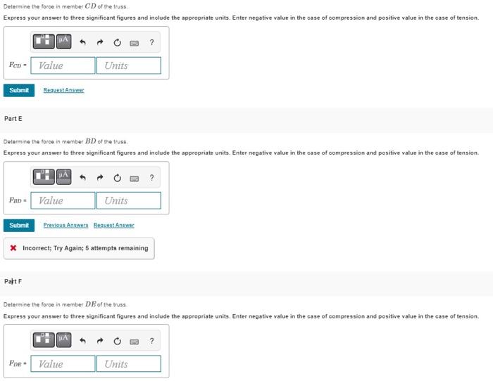 Solved Assume All Members Are Pin Connected And P 55 KN Chegg