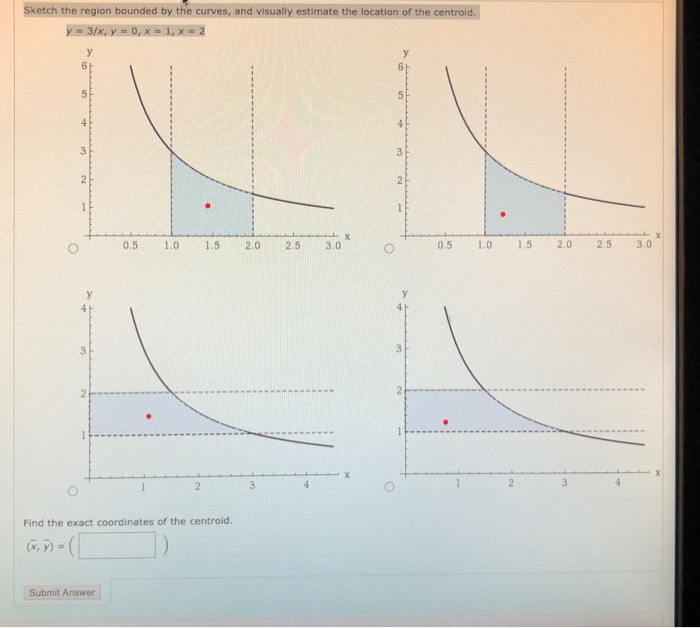 Solved Sketch The Region Bounded By The Curves And Visually Chegg