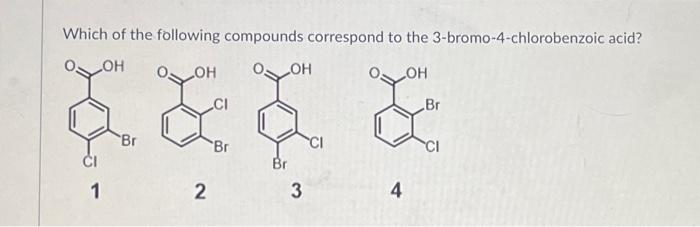 Solved Which Of The Following Compounds Correspond To The Chegg