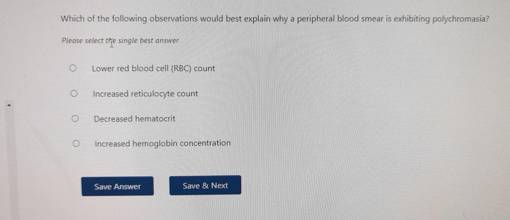 Solved Which Of The Following Observations Would Best Chegg