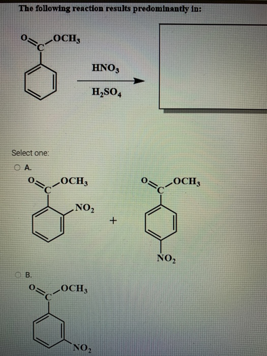 Solved The Following Reaction Results Predominantly In Chegg