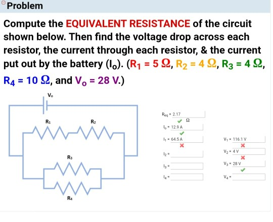 Solved Problem Compute The EQUIVALENT RESISTANCE Of The Chegg