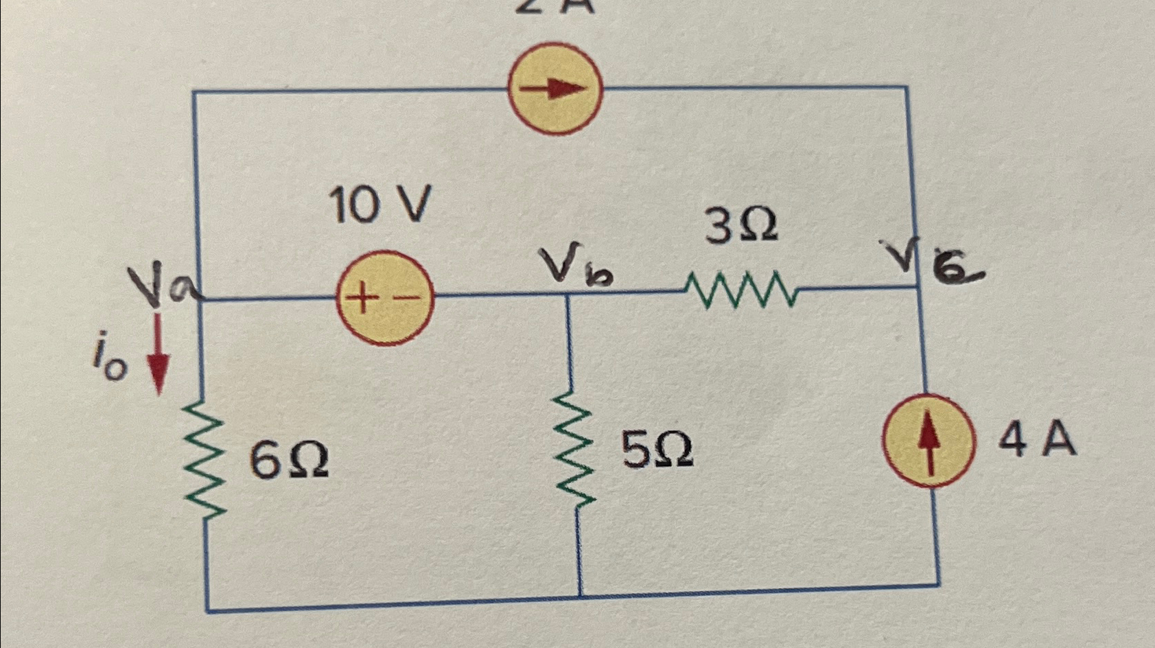 Solved Use Nodal Analysis To Find Io And The Power Chegg