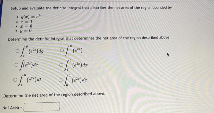 Solved Setup And Evaluate The Definite Integral That Chegg