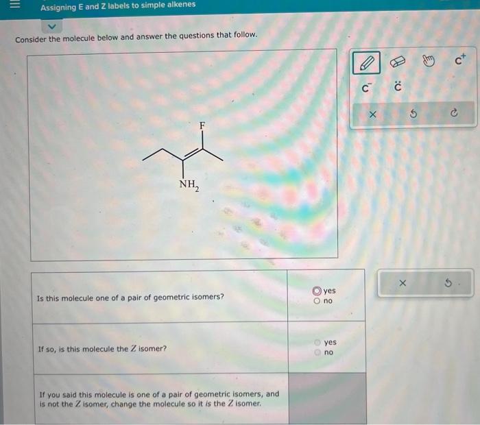 Solved Consider The Molecule Below And Answer The Questions Chegg