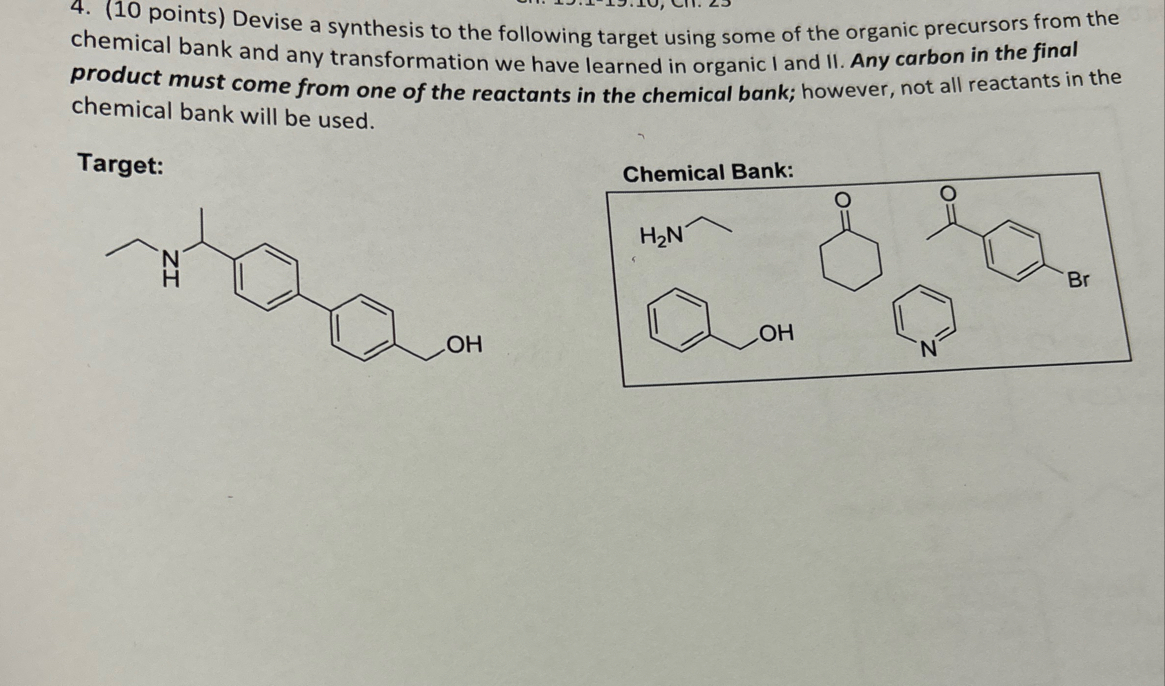 Points Devise A Synthesis To The Following Chegg