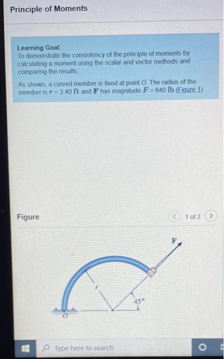 Solved Principle Of Moments Learning Goal To Demonstrate Chegg