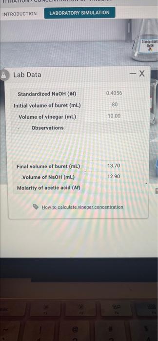 Solved Introduction Laboratory Simulation Stanto Lab Data X Chegg