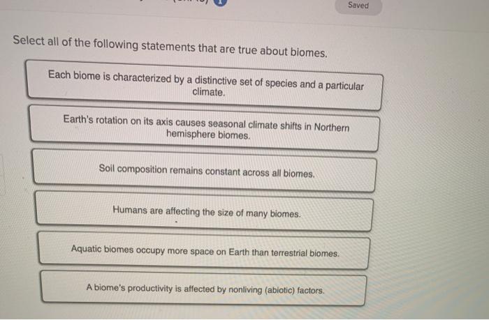 Solved Saved Select All Of The Following Statements That Are Chegg