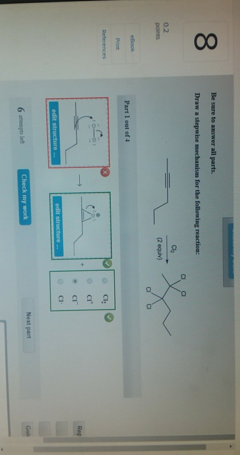 Solved Be Sure To Answer All Parts Draw A Stepwise Chegg