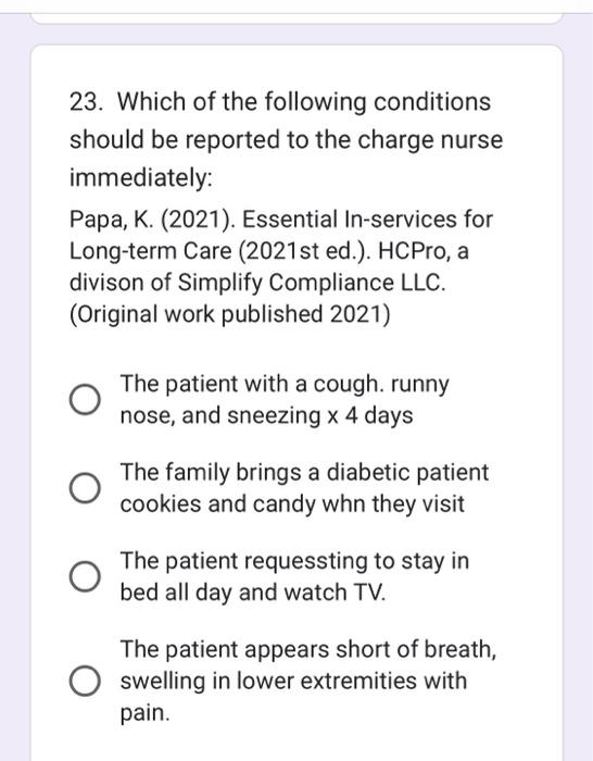 Solved 24 A Patient With Emphysema Is Admitted To Your Chegg