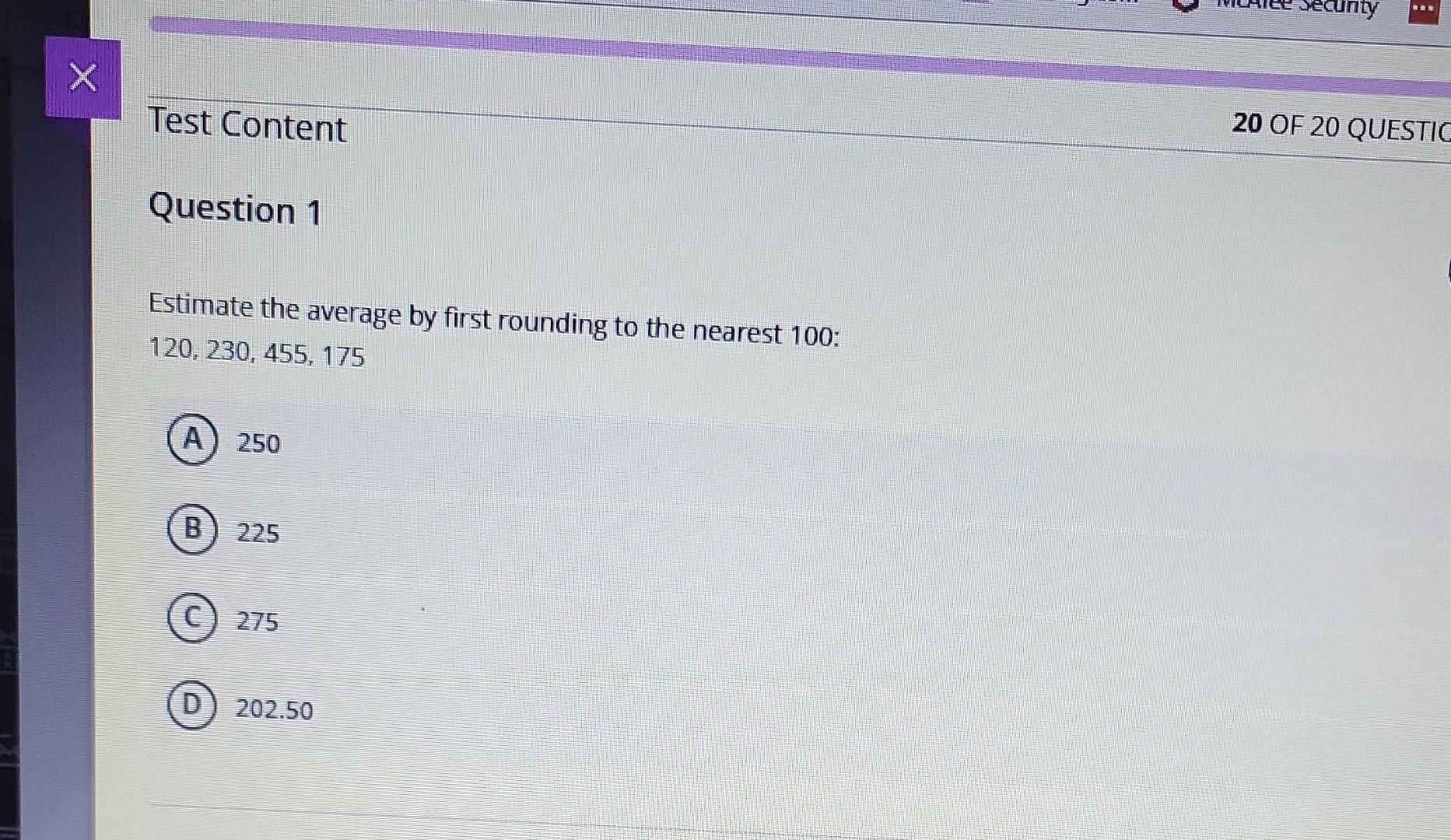 Solved Estimate The Average By First Rounding To The Nearest Chegg