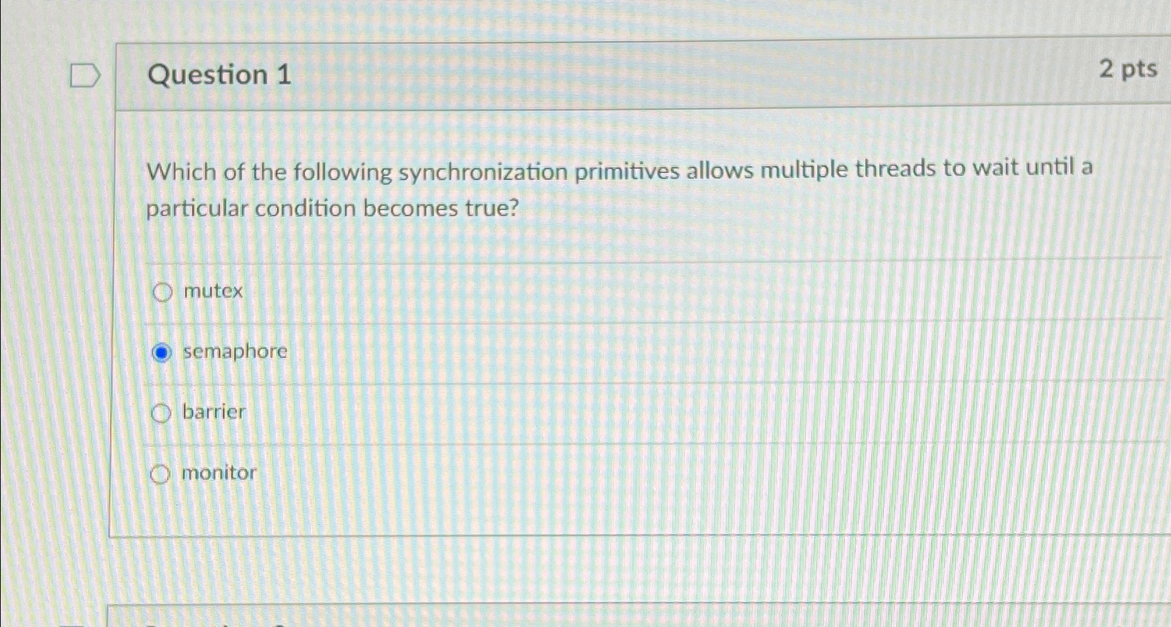 Solved Question Ptswhich Of The Following Chegg