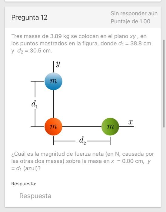 Solved Pregunta Sin Responder A N Puntaje De Tres Chegg