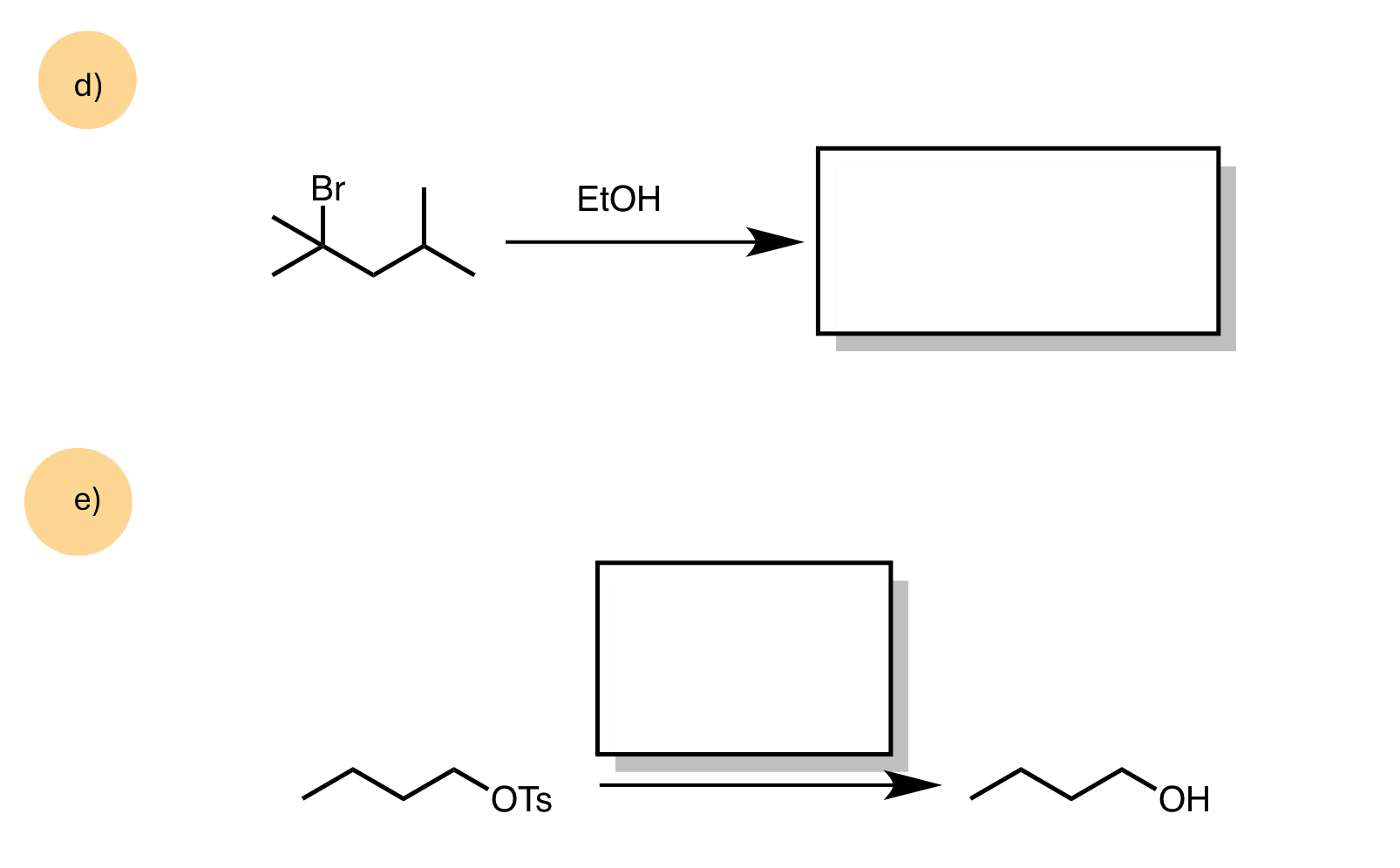 Solved For The Following Substitution Reactions Fill In The Chegg