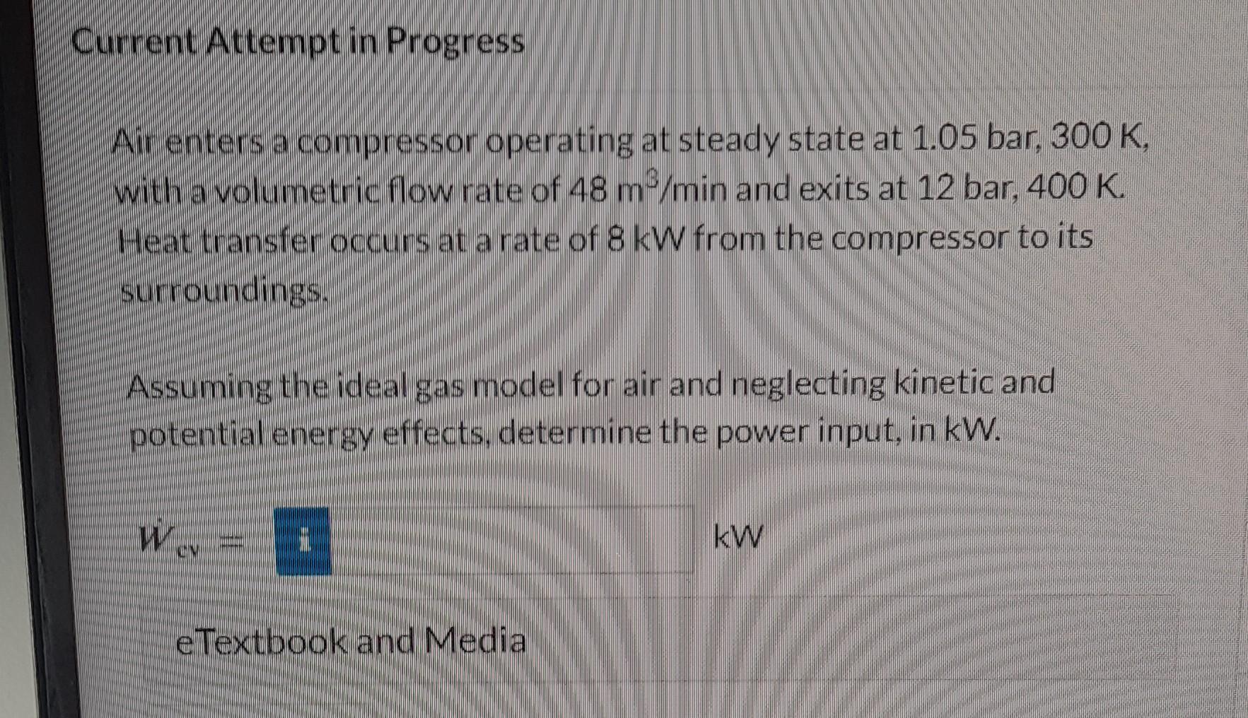 Solved Air Enters A Compressor Operating At Steady State At Chegg