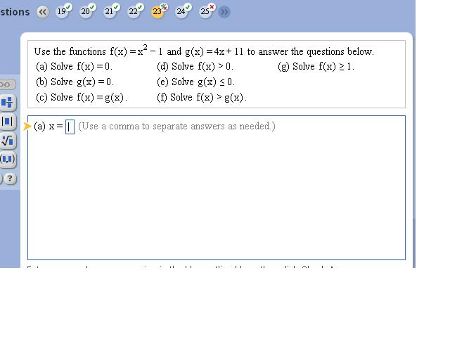 Solved Use The Functions F X X And G X X To Chegg