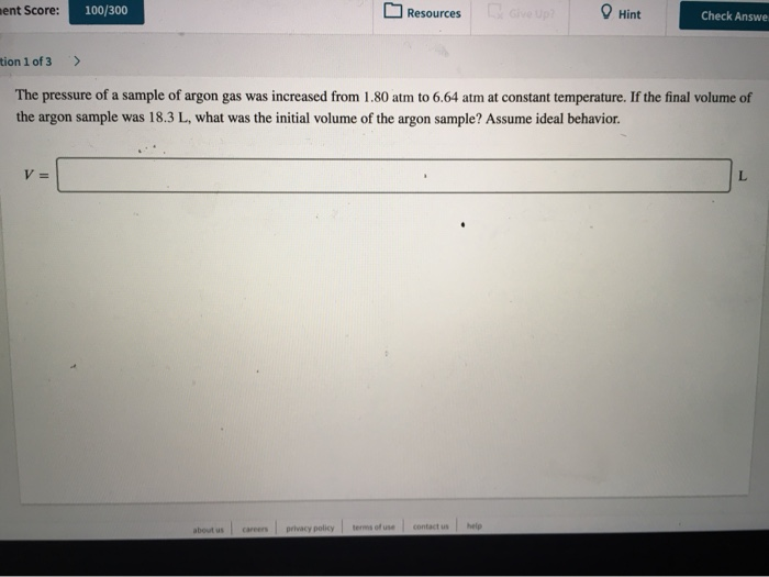 Solved Ment Score 100 300 Resources Hint Check Answe Tion 1 Chegg
