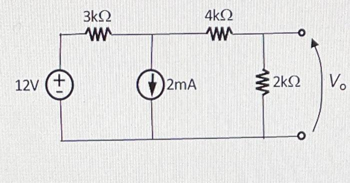 Solved Find Vo Using Superposition Chegg