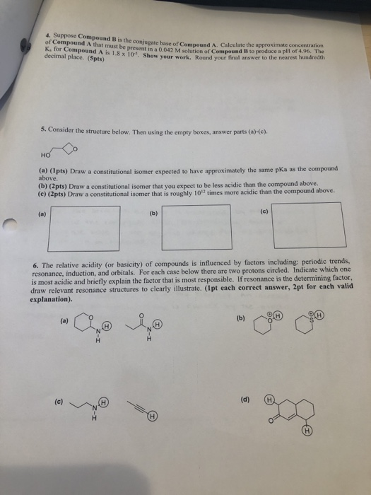 Solved CHEM 205 Worksheet WS2 52 Points Total Key Topics Chegg