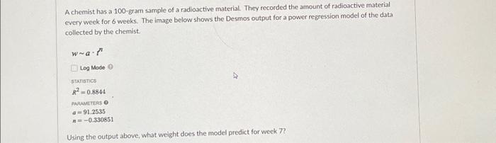 A Chemist Has A Gram Sample Of A Radioactive Chegg