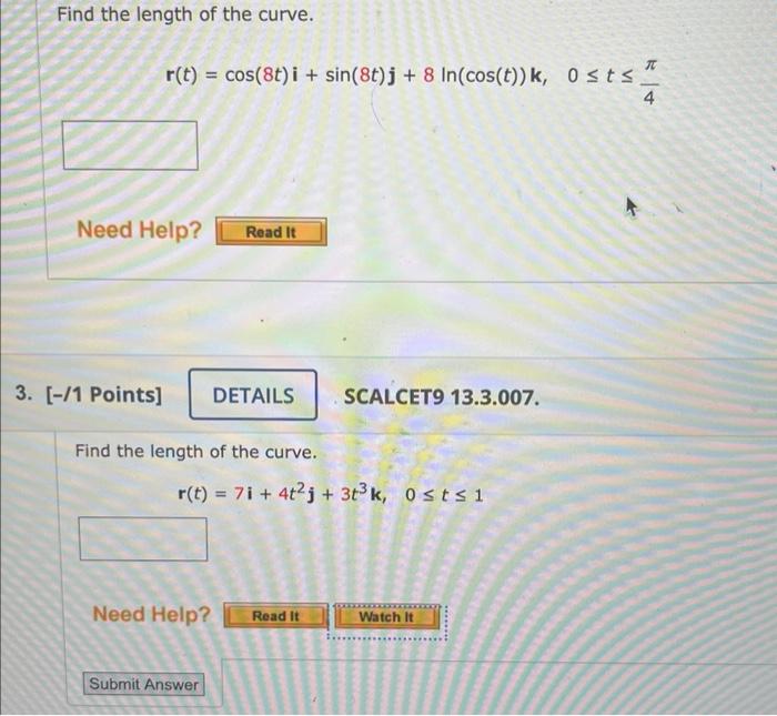 Solved Find The Length Of The Curve Chegg