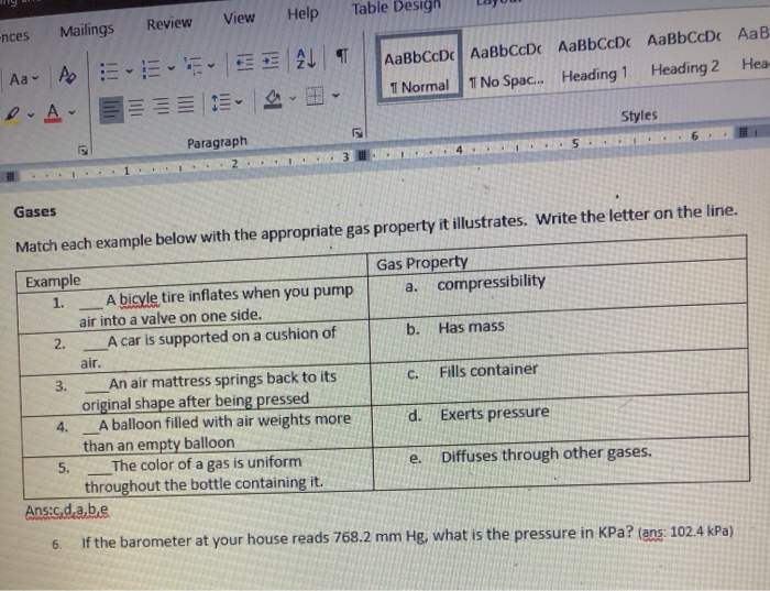 Solved Nces Mailings Review View Help Table Design A A E Chegg