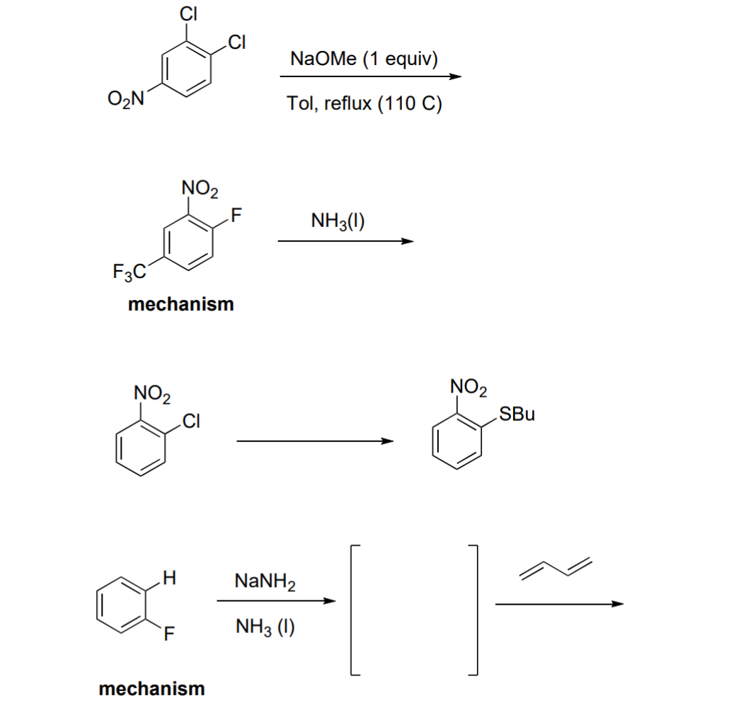 Solved Complete The Reactions And Show Mechanism For Number Chegg