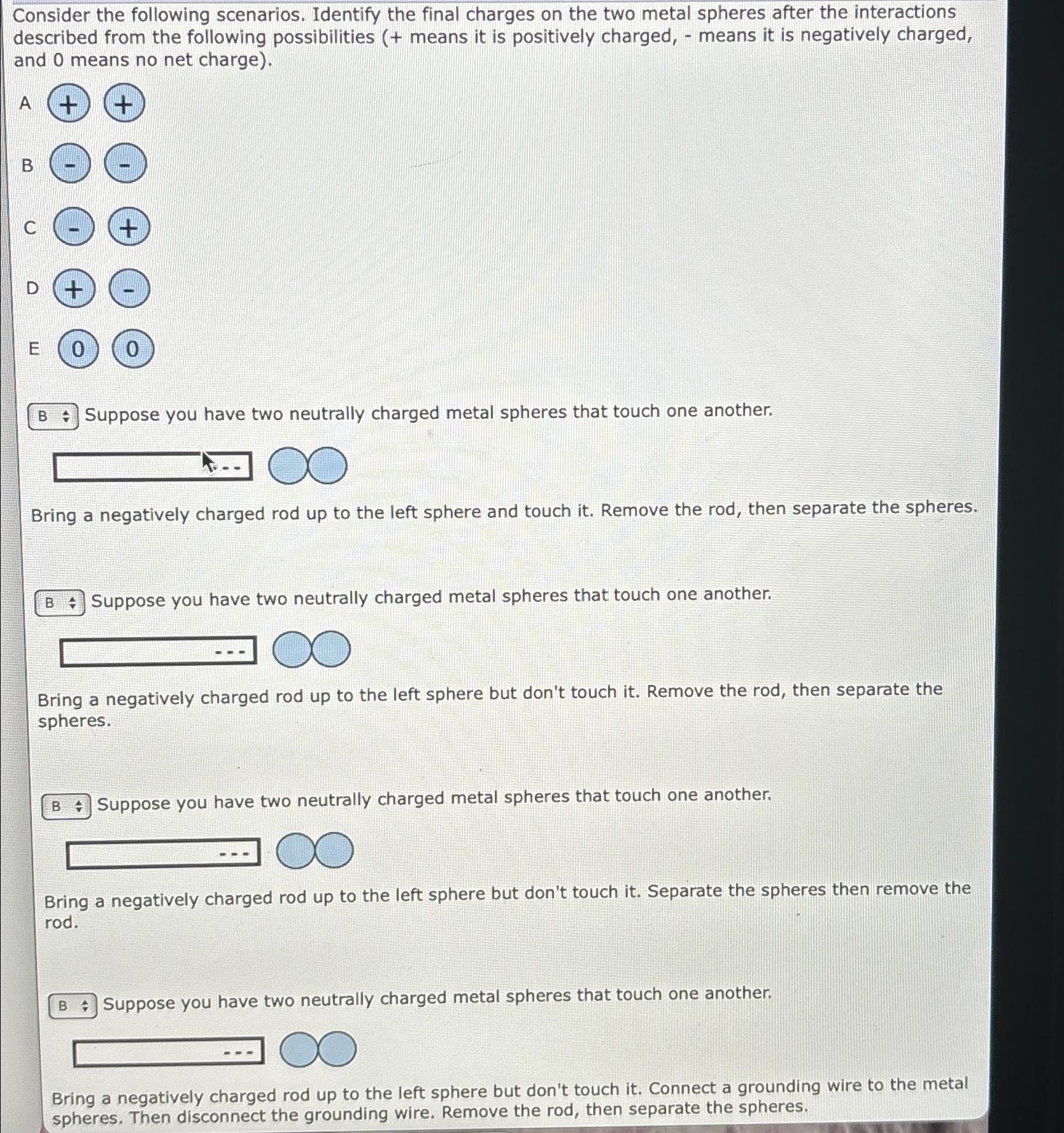 Solved Consider The Following Scenarios Identify The Final Chegg