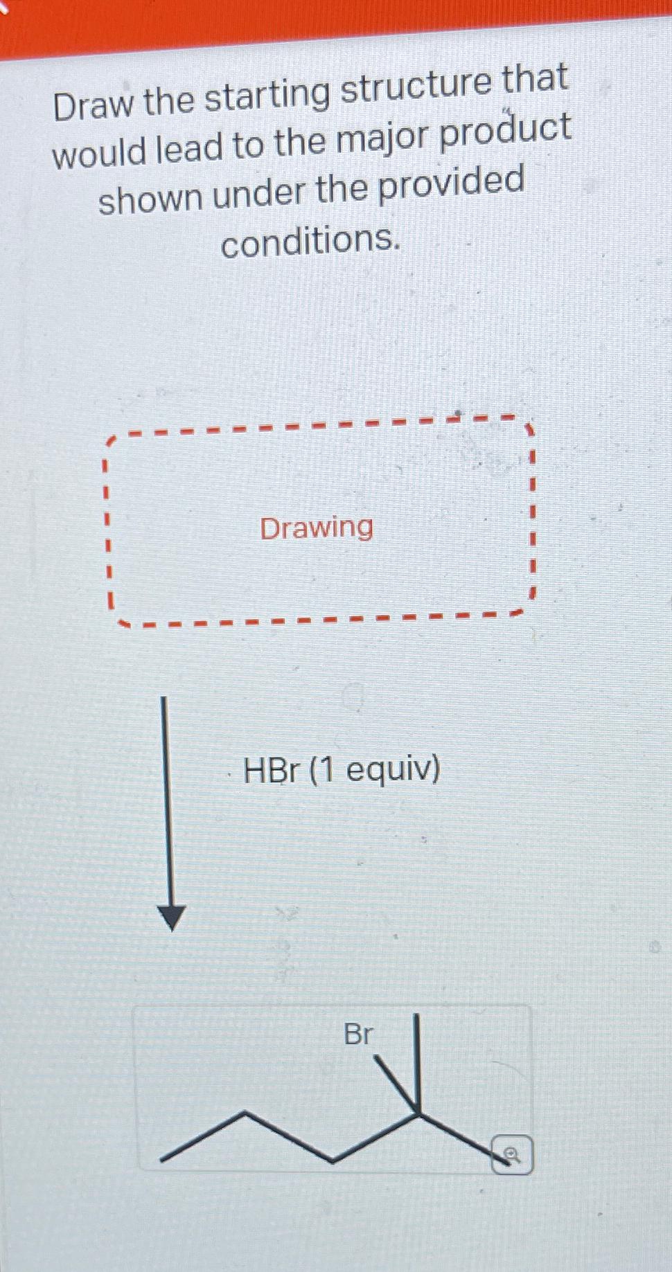 Solved Draw The Starting Structure That Would Lead To The Chegg