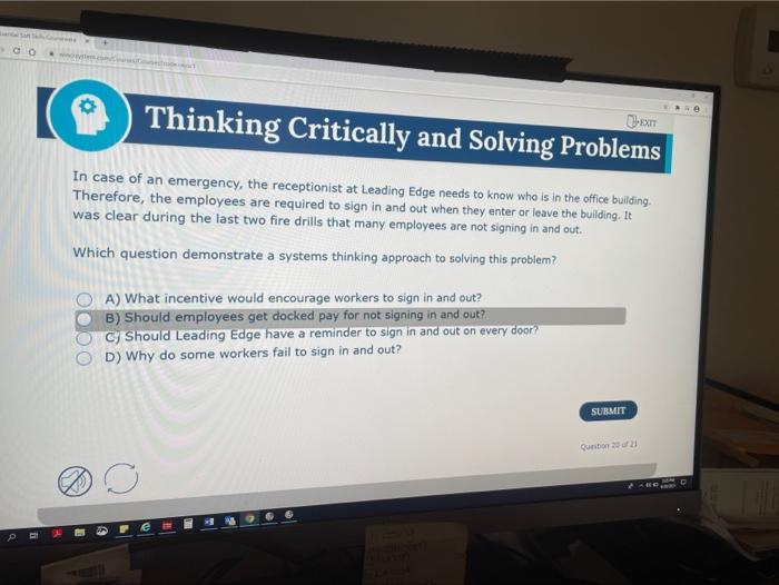 Solved I Thinking Critically And Solving Problems In Chegg